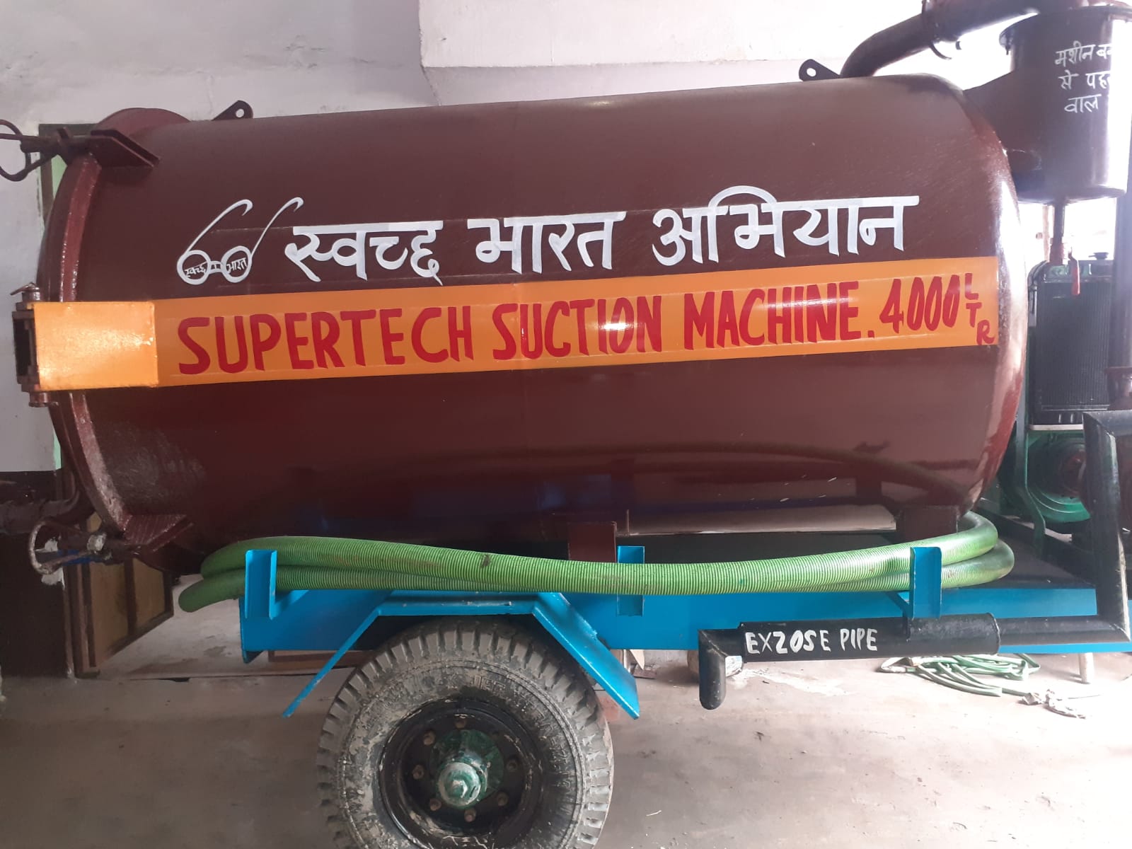 Engine Drive Trailer Mounted Sewer Suction Machine